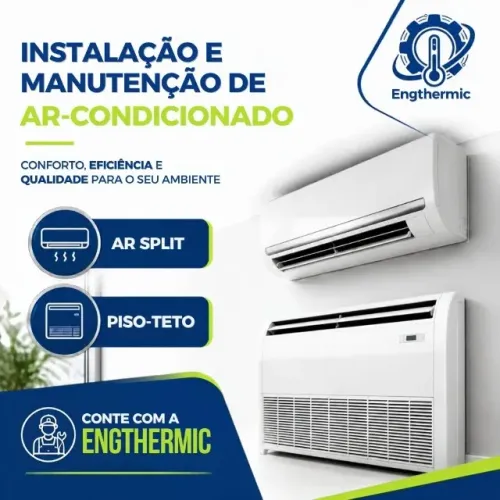 Instalação de Ar condicionado SPLIT, PISO TETO, CASSETE