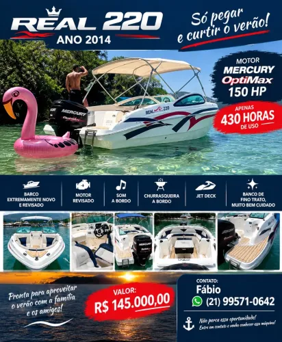 Lancha real 220 2014 