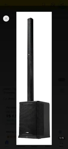 CAIXA DE SOM ATIVA LINE ARRAY VERTICAL LEXSEN TITAN 3000