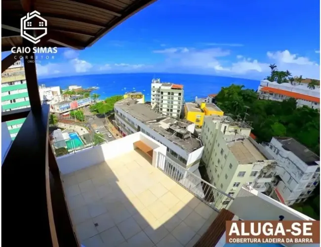 Linda cobertura na Ladeira da Barra, vista mar!