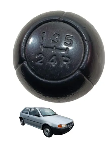 Manopla Cambio Gol G2 Bola 2004 Preto