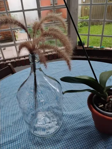 Garrafão De Vidro Transparente 4,7l Arte Decoração Utilidade Armazenamento