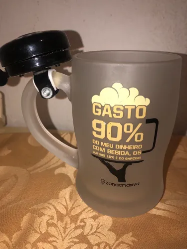 Caneca de Chopp Zonacriativa com campainha