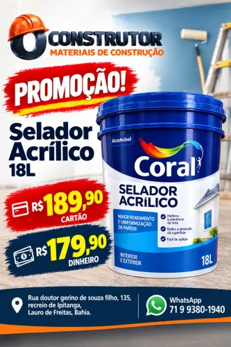 Selador Acrílico 18L Coral 