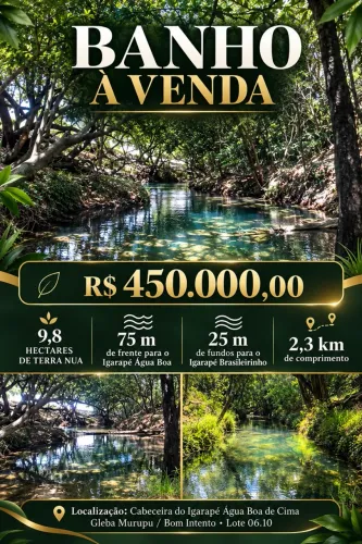 Vende-se banho no água boa de cima