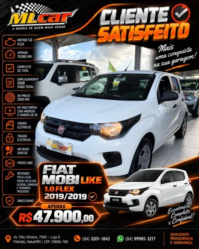 Fiat Mobi Like 1.0 Fire Flex 5P. 2019