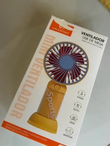 Ventilador usb de mesa simples e estiloso
