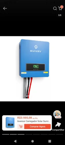 Inversor solar  híbrido sumry 24v  4.200w  