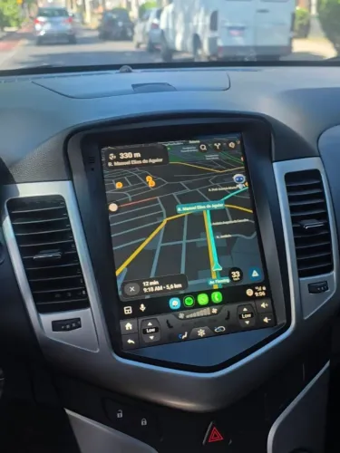 Tela tesla para cruze com moldura