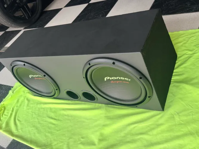 Caixa De Som Pioneer Dupla 2 Cara Preta Champion Tsw312