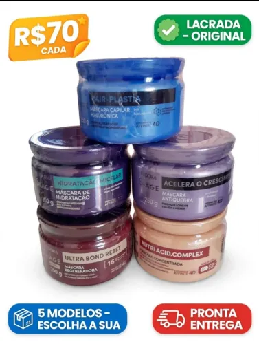 Máscara Eudora Siàge 250g - Lacrada Original - R$70,00cada - Escolha a sua