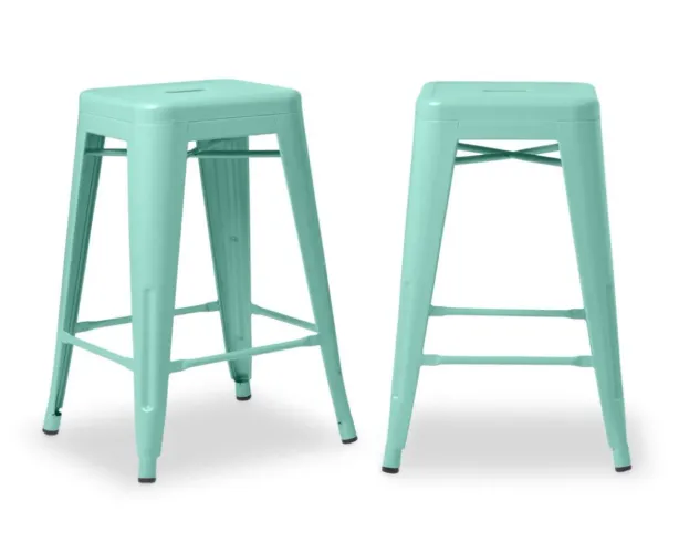 Duas banquetas altas metal Tolix industrial