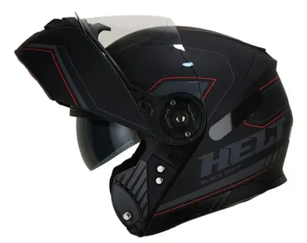 Capacete HELT ARTICULADO COM ÓCULOS ESCURO