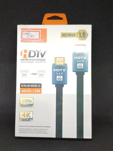 Cabo HDTV de Alta Qualidade com 1,5 metro - NOVO.