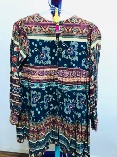Vestido Liritty Manga comprida estampado