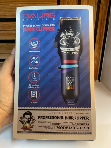 Máquina de Cortar Cabelo Profissional sem Fio Estilo Retrô - LFJ-1193 LEON GTS an3