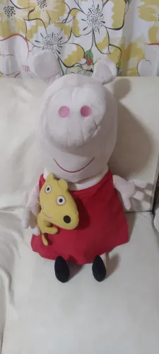 Pelúcia da Peppa Pig com Amiguinho (70 cm)