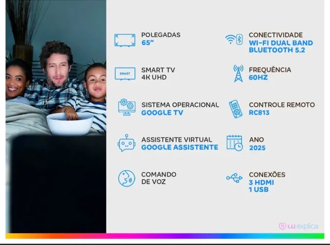 TV SEMP 65" UHD 4K S62 NOVA LACRADA 