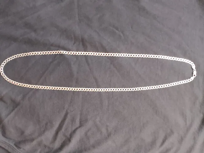Corrente de prata 6mm 80cm!! Aceito cartão..