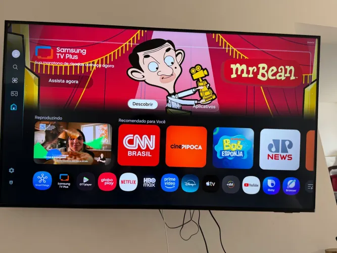 Smart TV Samsung 50? 4K Crystal UHD DU7700 + suporte de parede