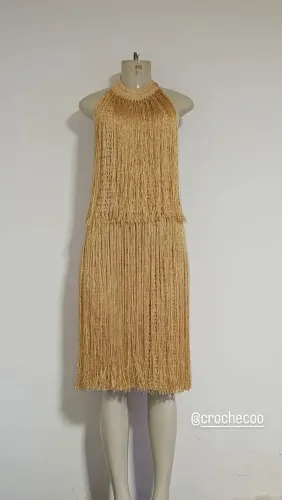 Vestido de crochê