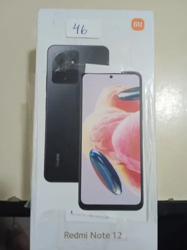 Xiaomi Redmi Note 12 Onyx Gray, com 8 GB de RAM e 128 GB de armazenamento.