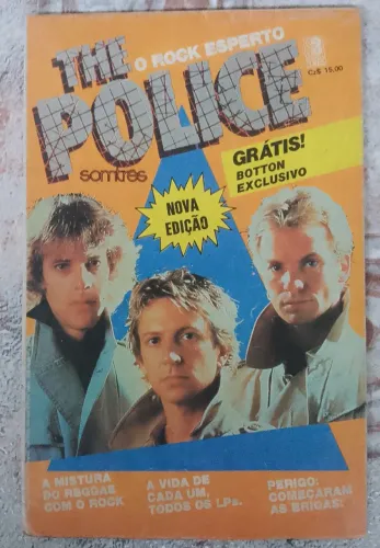 THE POLICE - revista-pôster da Som Três