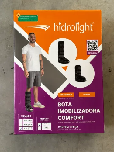 Bota Imobilizadora Hidrolight Comfort Longa G - Semi Nova