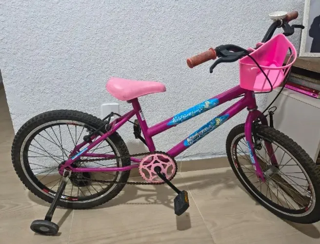 Bicicleta rosa menina aro 16