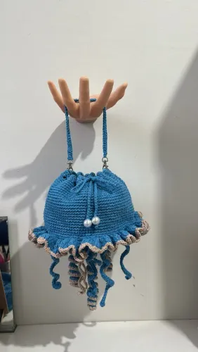 Bolsa De Crochê Água Viva 