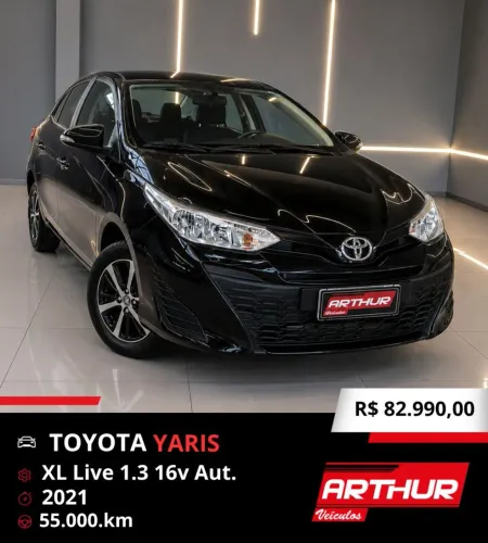 Toyota Yaris Live 1.3 Flex 16V 5P AUT 2021