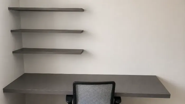Kit Escrivaninha suspensa + 3 prateleiras flutuantes 