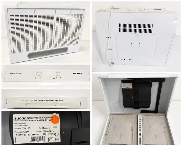 Depurador de Ar Suggar Vênus 60 cm 220V - Nunca Usado