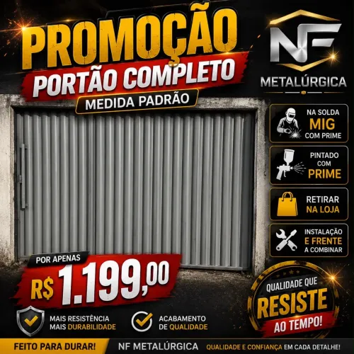 Portão na promoção