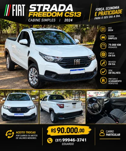 Fiat Strada Freedom 1.3 Flex 8V CS Plus 2024