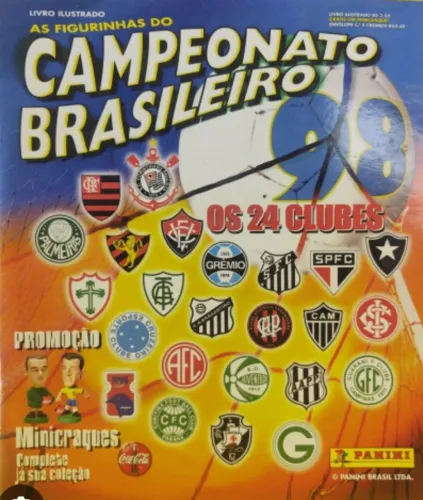 Álbum Campeonato Brasileiro 1998 Completo