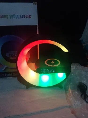 Speaker G63 luminária,relógio , carregamento cel
