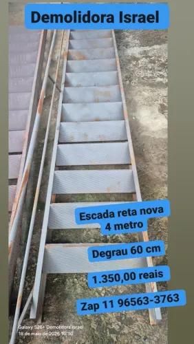 Escada reta nova 