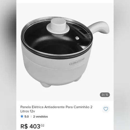 Panela elétrica 12V