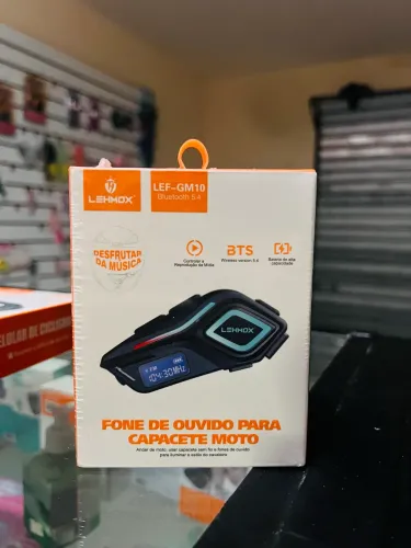 FONE DE OUVIDO BLUETOOTH PARA CAPACETE DE MOTO
