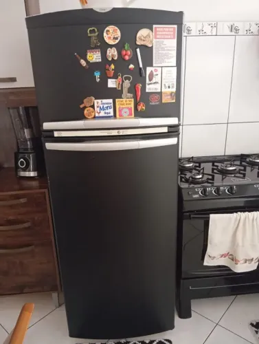 Geladeira Brastemp Frost Free Duplex - Preta (Envelopada)