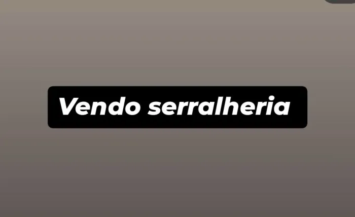 Vendo serralheria completo