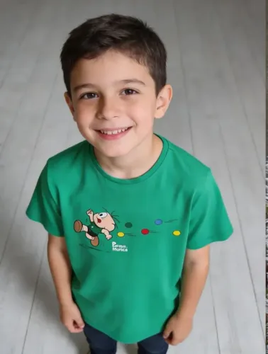 Camiseta Infantil Parque da Mônica 15 Genérico