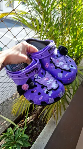 Crocs Kuromi Sanrio (edição limitada) tamanho 35 BR