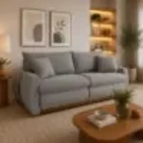 Sofá Cama Retrátil Milão 2,30m em Linho e Molas Ensacadas tt52 S