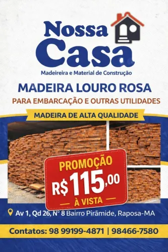 Madereiras com preço baixo.