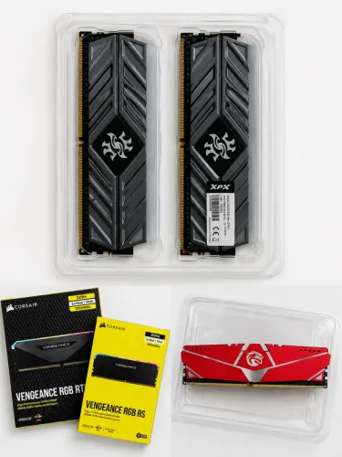 Memórias ram 8gb e 16gb