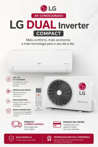 Ar condicionado LG inverter 9.000 BTU + Instalação
