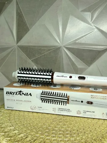 Escova Modeladora Britânia 2 em 1 Bivolt