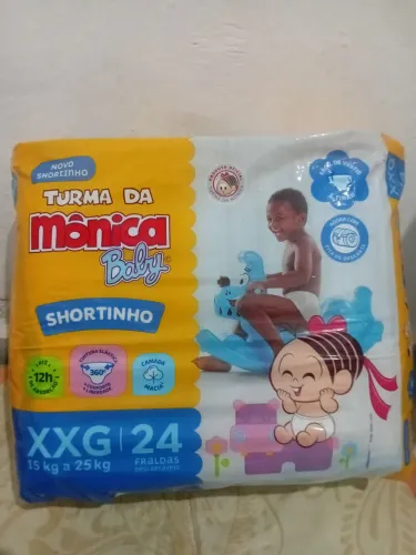 Fralda Turma da Mônica Baby Shortinho XXG